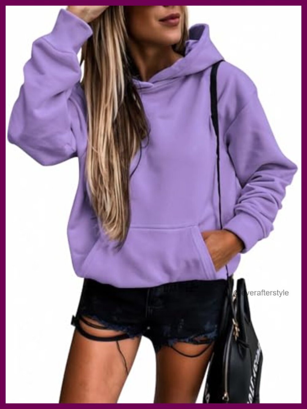 Women Pullover Hooded Sweatshirt Oversized Hoodie Casual Fall Tops